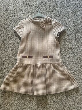 Janie and Jack Houndstooth Drop-Waist Dress